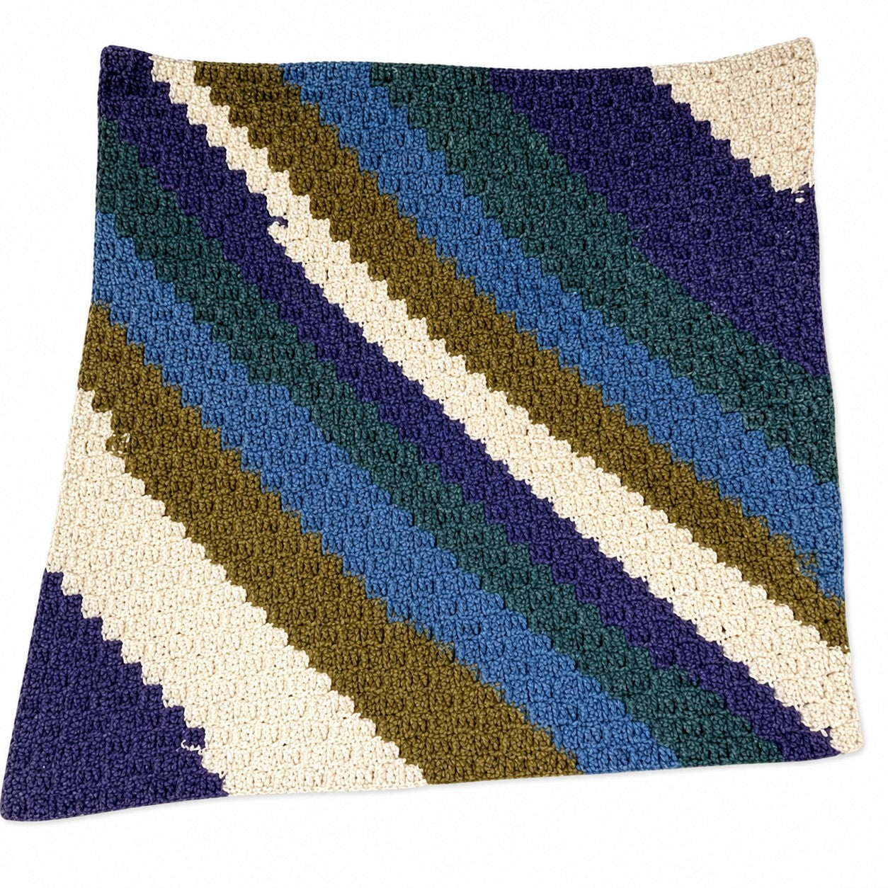 Coastal Stripes Crochet Baby Blanket