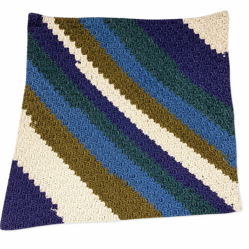 Coastal Stripes Crochet Baby Blanket