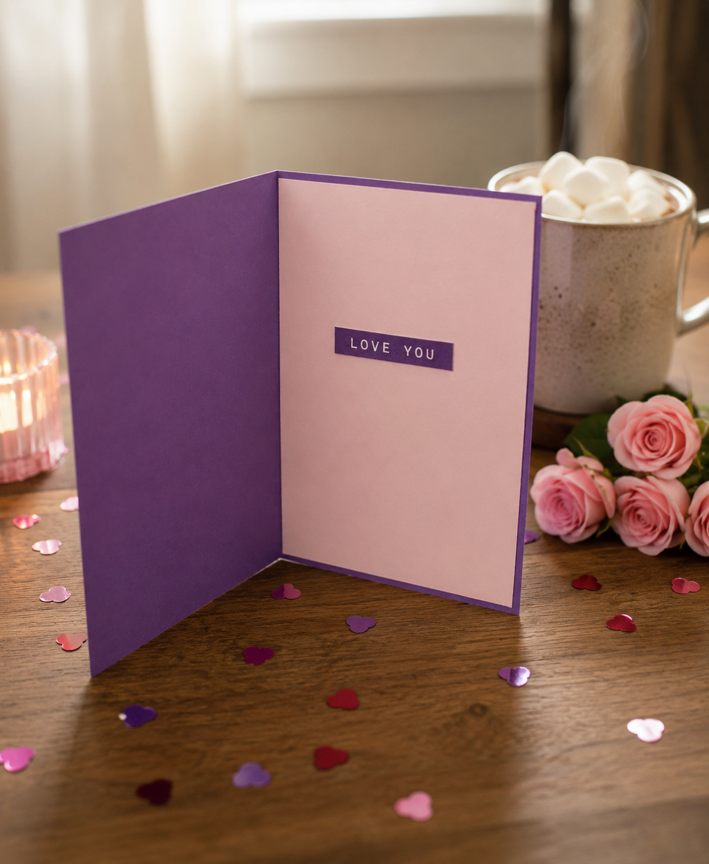 Hogs and Kisses Valentine's Day Card with Envelope