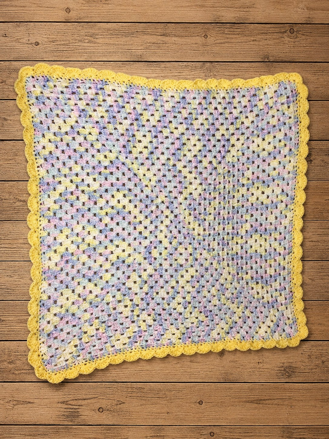 Rainbow Lullaby Crochet Baby Blanket