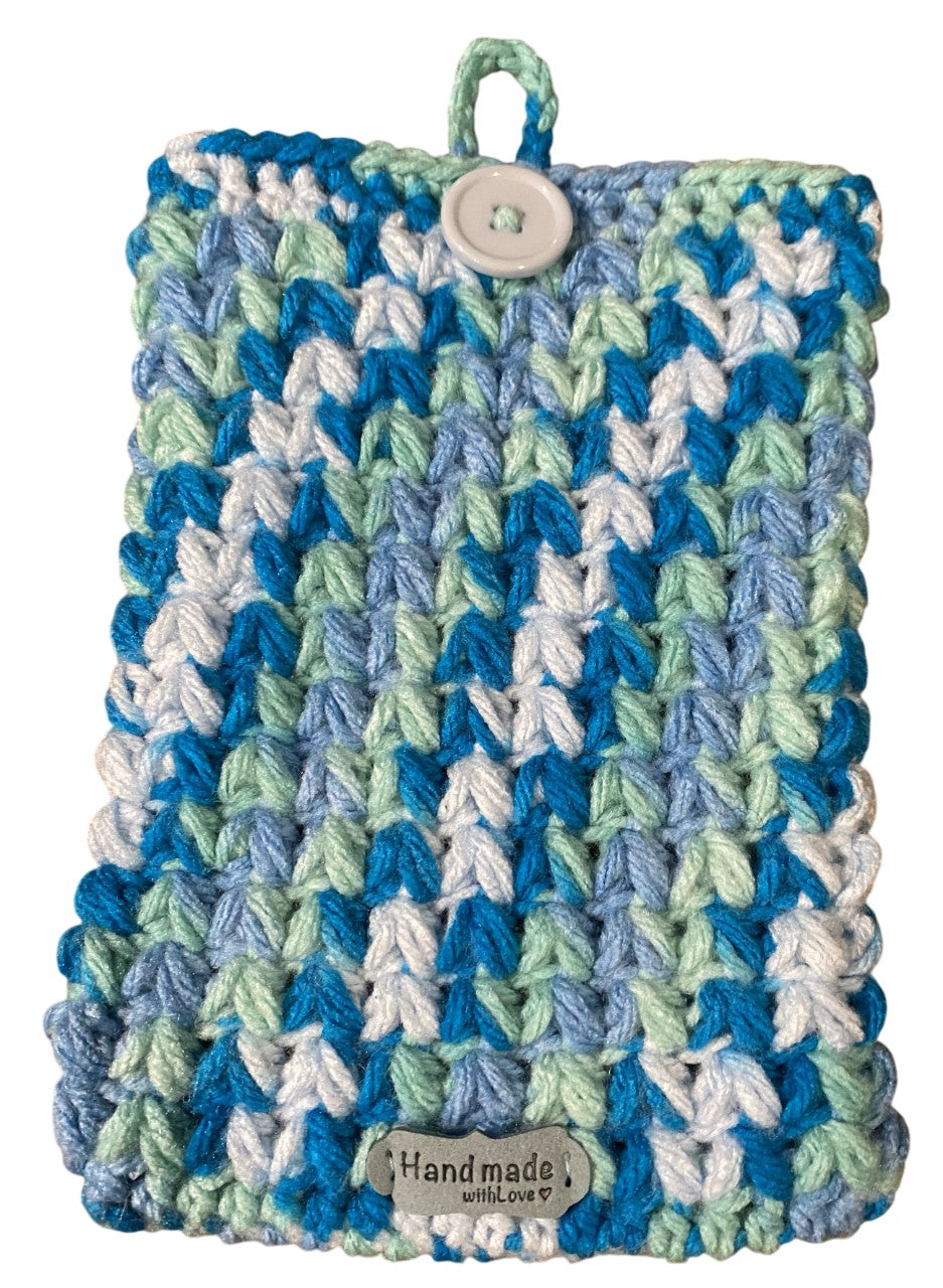 Blue Lagoon Crochet Tablet E-Reader Book Sleeve