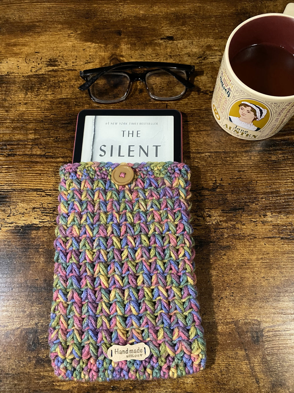 Unicorn Dreams Crochet Tablet E-Reader Book Sleeve