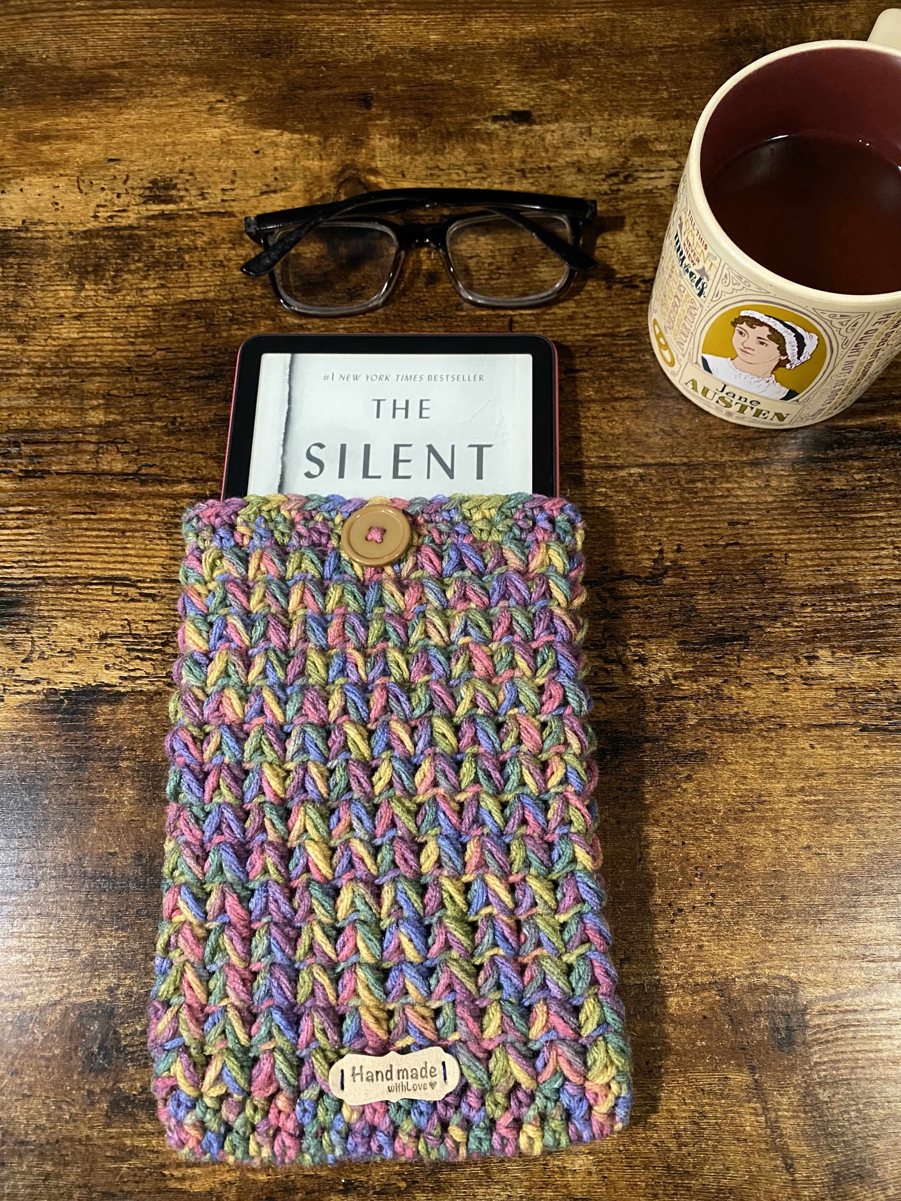Unicorn Dreams Crochet Tablet E-Reader Book Sleeve