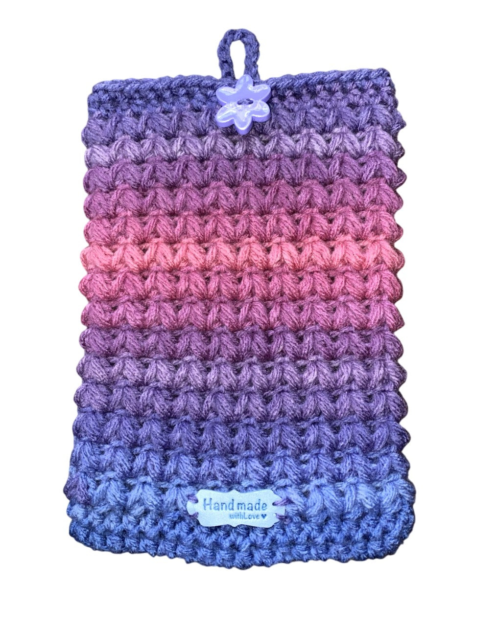 Berry Bliss Crochet Tablet E-Reader Book Sleeve
