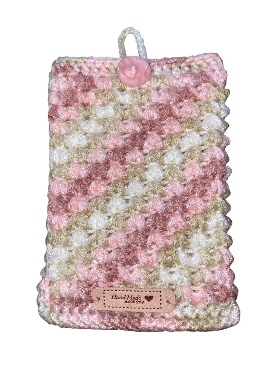 Strawberry Champagne Crochet Tablet E-Reader Book Sleeve