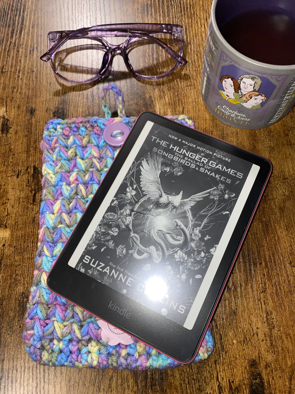Fairy Garden Crochet Tablet E-Reader Book Sleeve