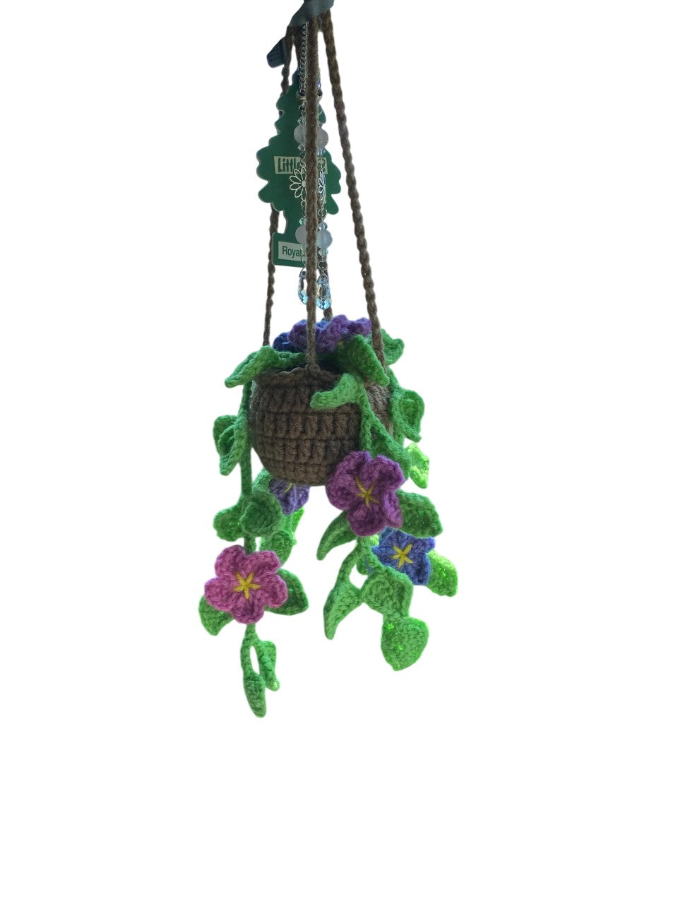 Wildflower Cascade Crochet Hanging Planter