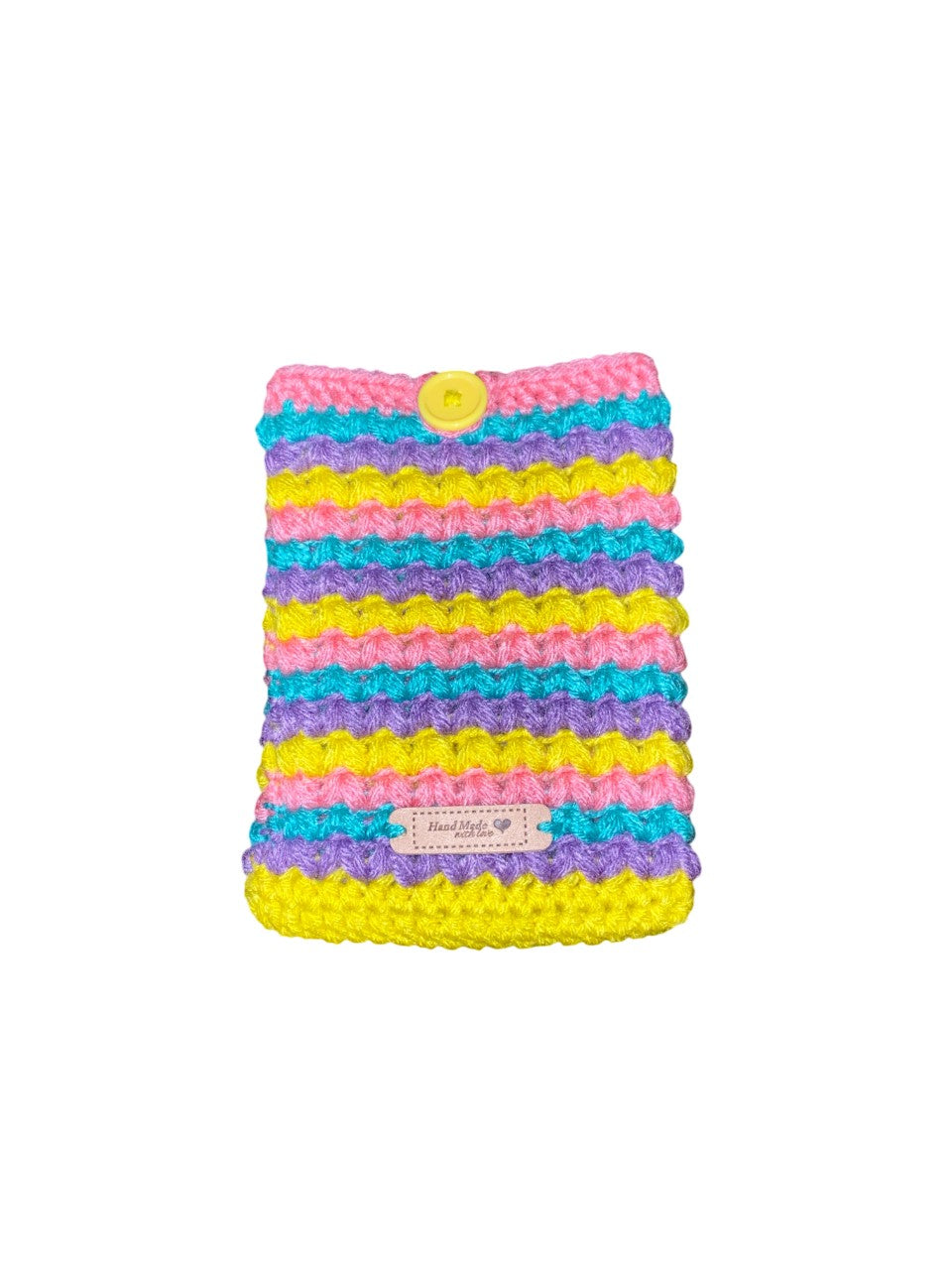 Pastel Pop Crochet Tablet E-Reader Book Sleeve