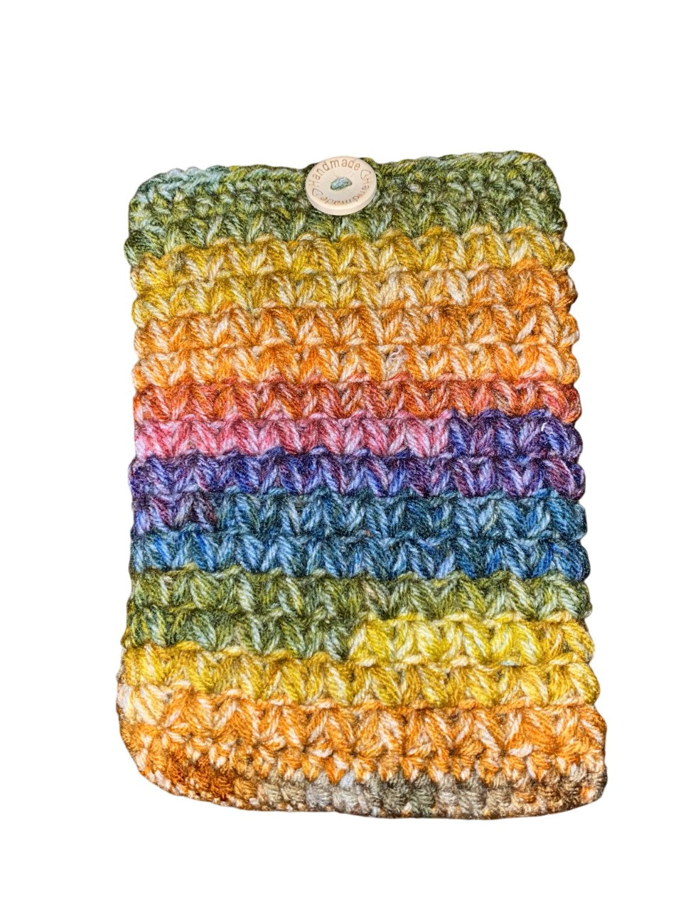 Boho Rainbow Crochet Tablet E-Reader Book Sleeve
