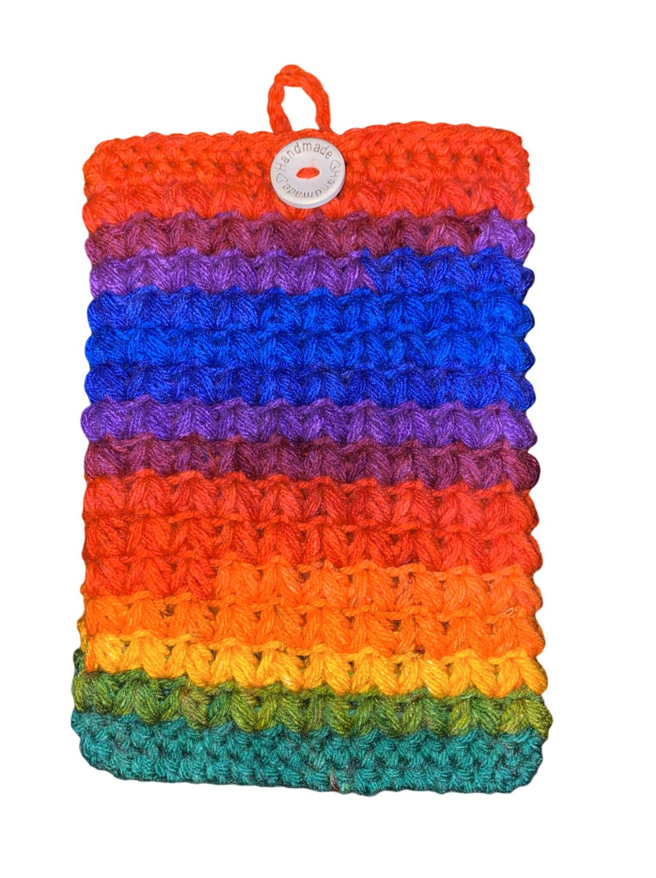Pride Rainbow Crochet Tablet E-Reader Book Sleeve