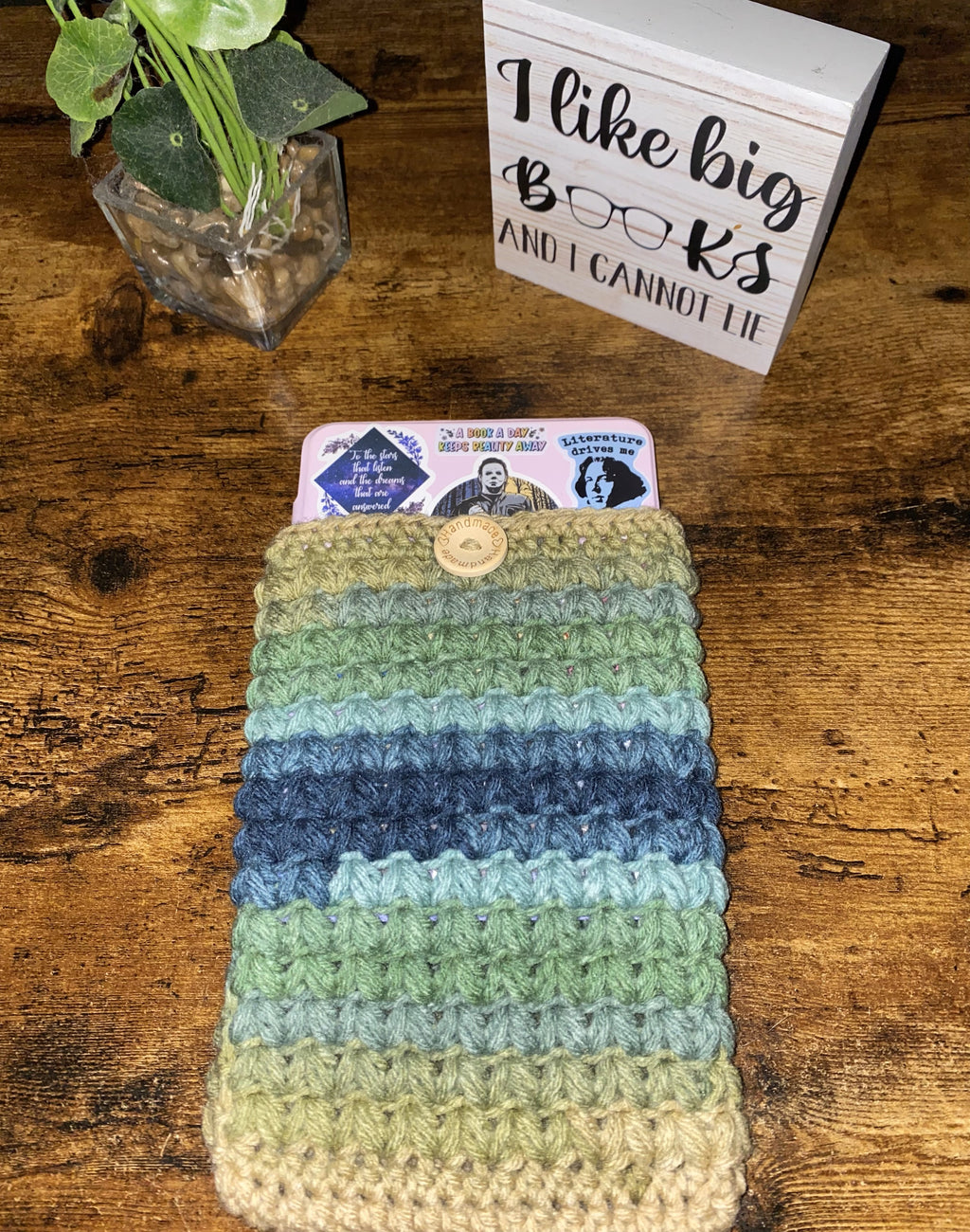 Sandy Shore Crochet Tablet E-Reader Book Sleeve