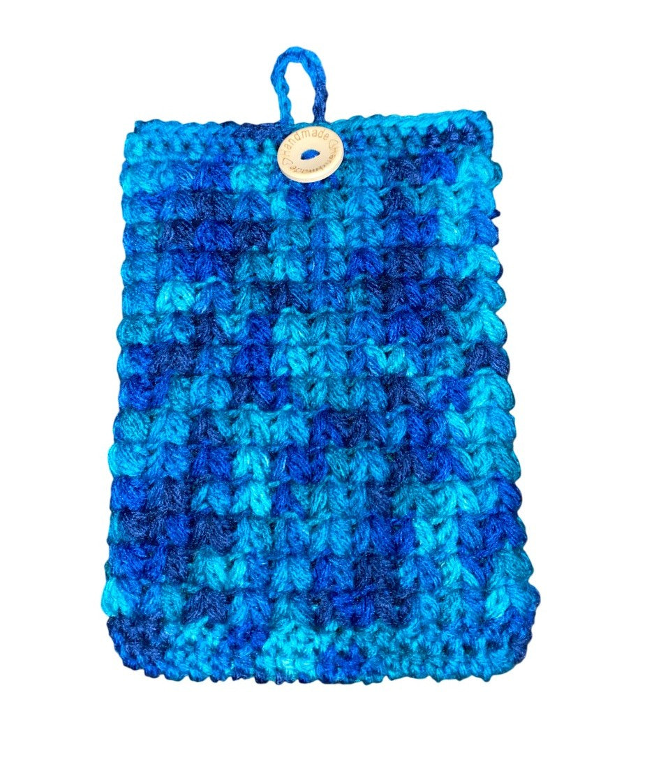 Ocean Waves Crochet Tablet E-Reader Book Sleeve