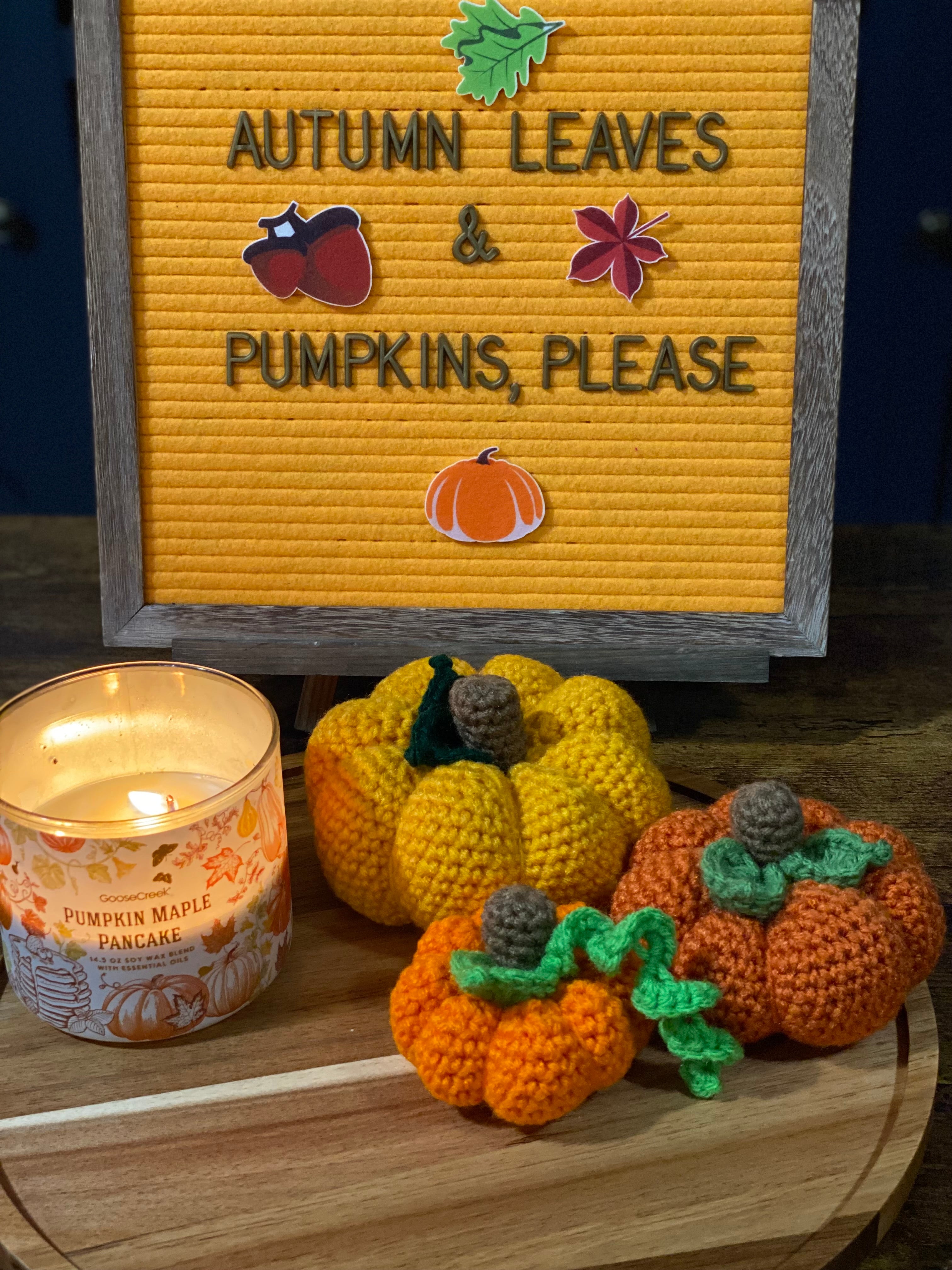 Pumpkin Patch Crochet Trio