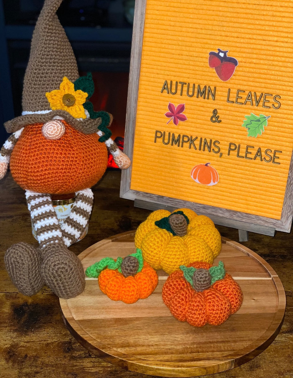 Pumpkin Patch Crochet Trio