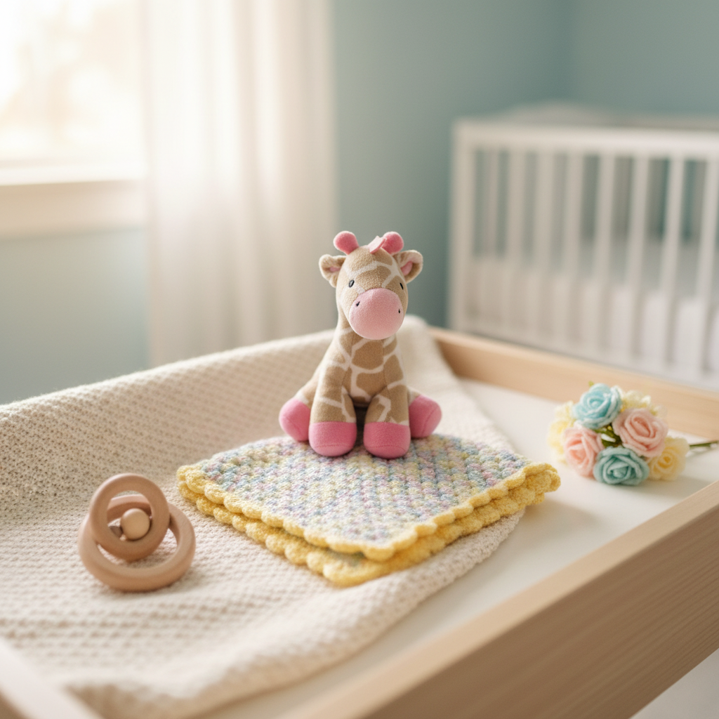 Rainbow Lullaby Crochet Baby Blanket