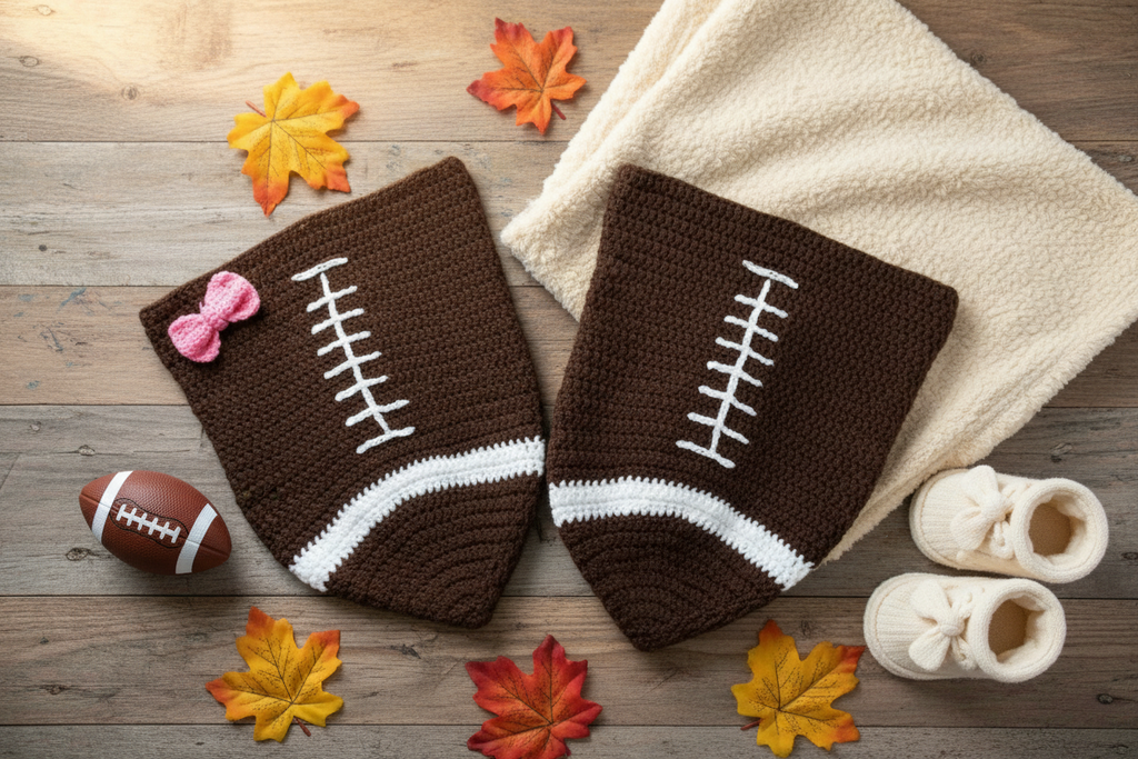 Touchdown Baby Cocoon Blanket Newborn Football Photography Prop