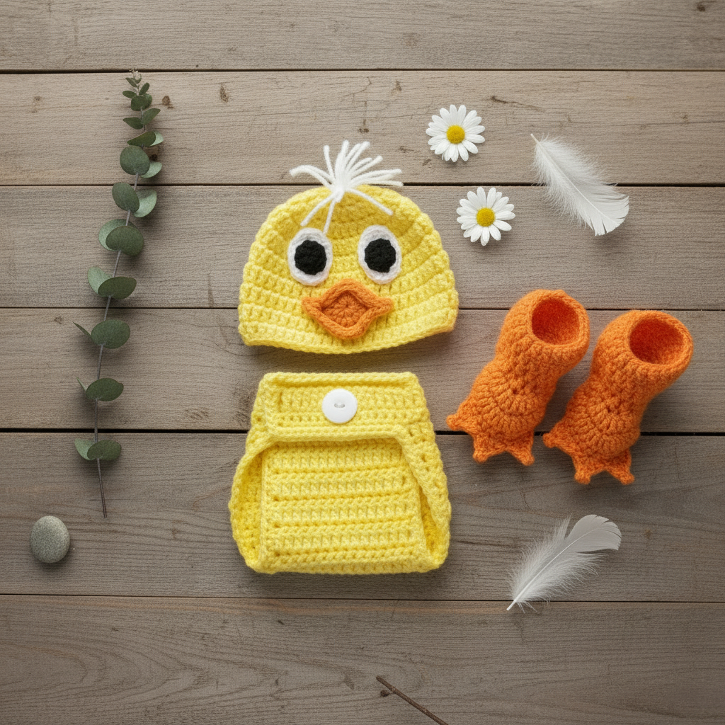 Duck Set - Minimal Rustic Flat Lay