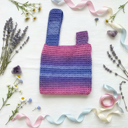 Berry Bliss Crochet Japanese Knot Bag