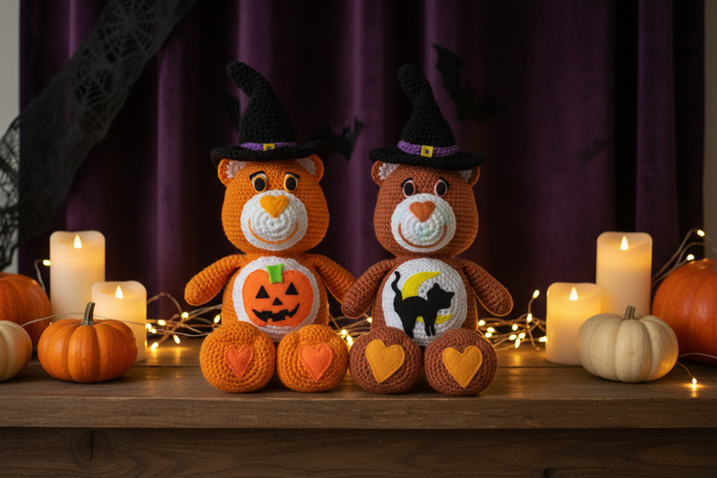 Crochet Halloween Witch Bear | Amigurumi Bear with Witch Hat