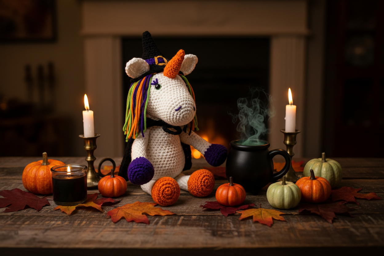 Halloween Unicorn - Autumn Table