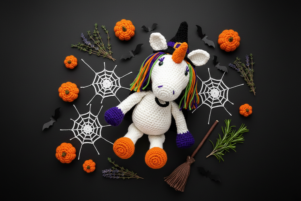 Halloween Unicorn - Flat Lay Dark