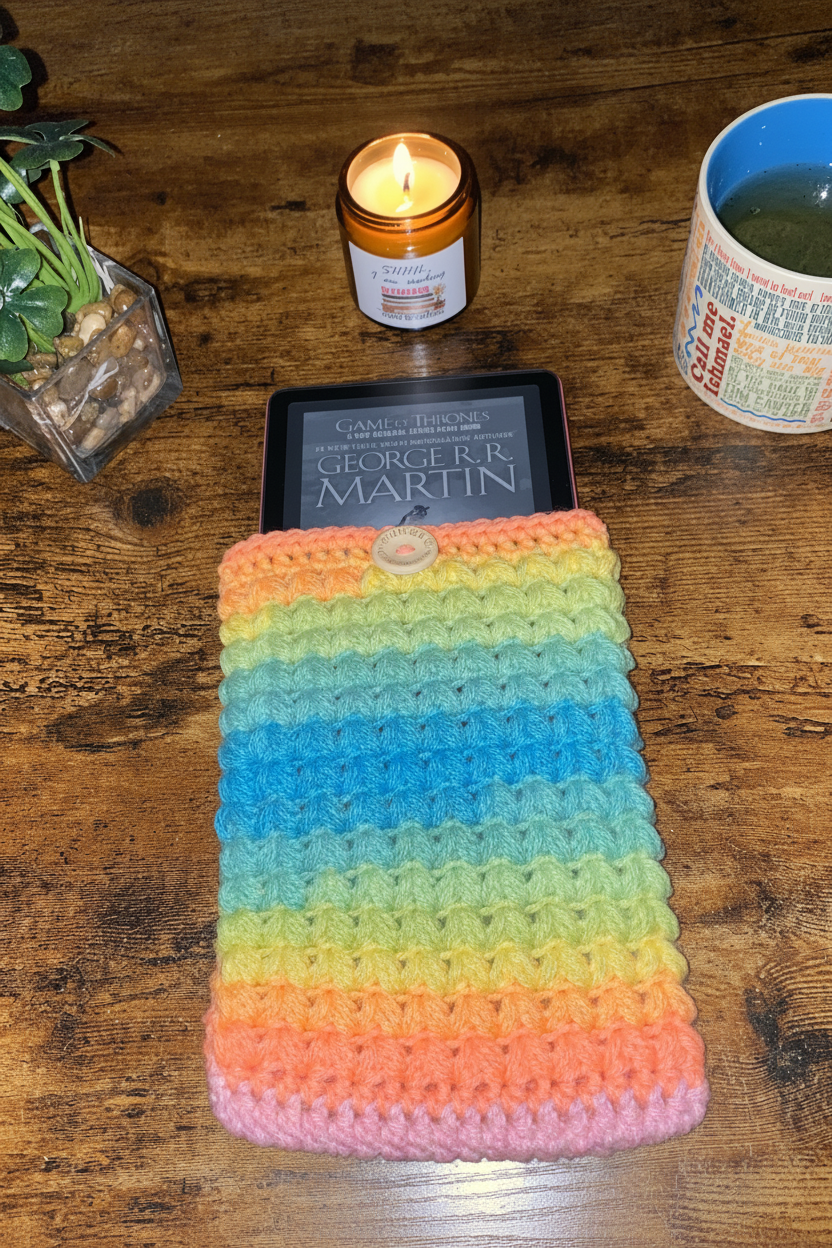 Kindle sleeve - flat lay