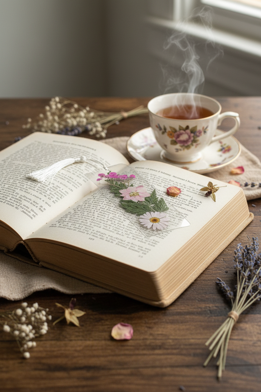 Pressed Wildflower Bookmark