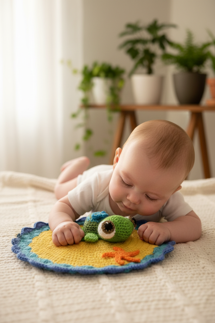 Little Sea Turtle Crochet Lovey
