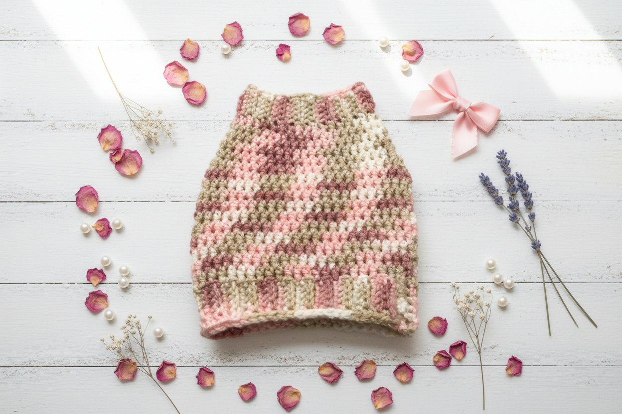 Strawberry Champagne Crochet Pet Sweater | Handmade Cat & Small Dog Sweater