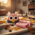 Pink Owl Baby Set Lifestyle