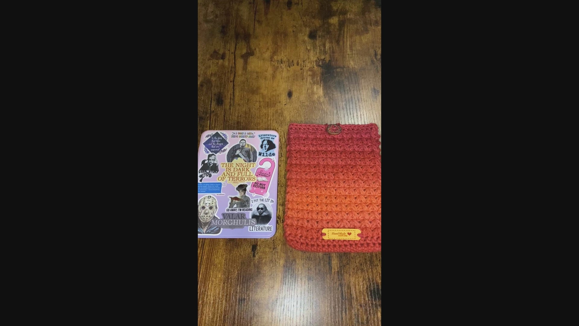 Tropical Sunset Crochet Tablet E-Reader Book Sleeve