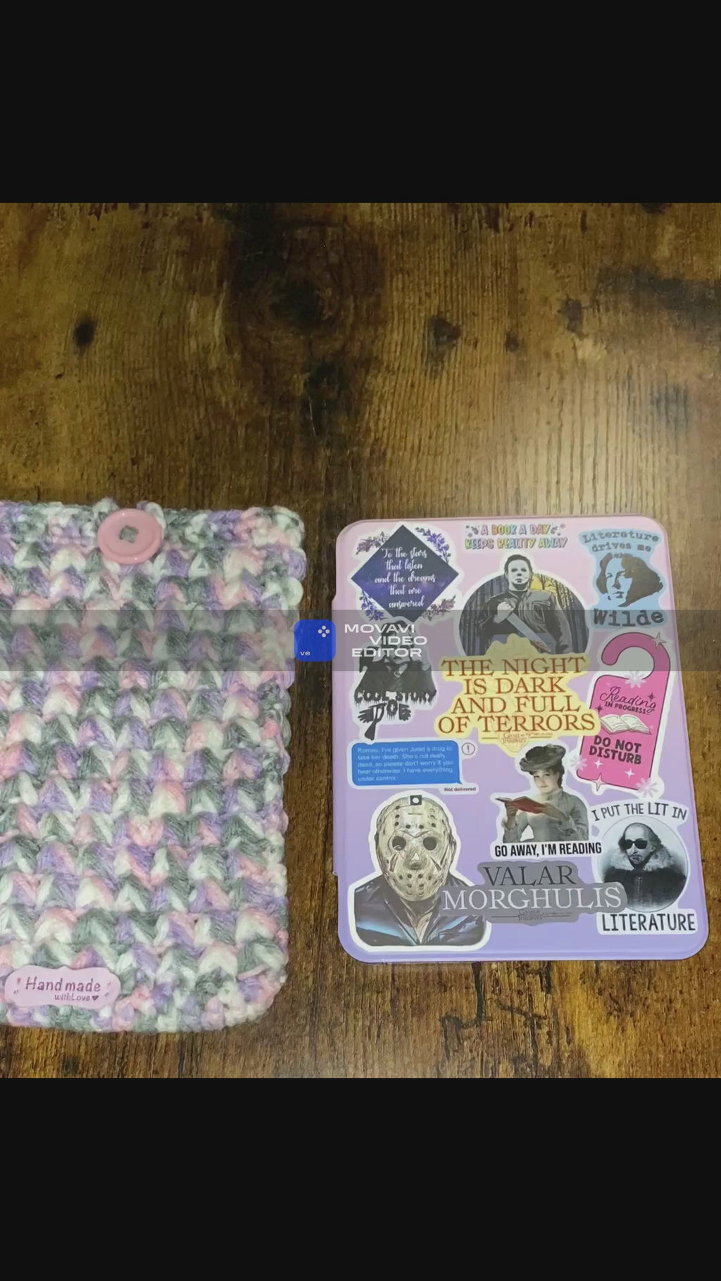 Lavender Haze Crochet Tablet E-Reader Book Sleeve