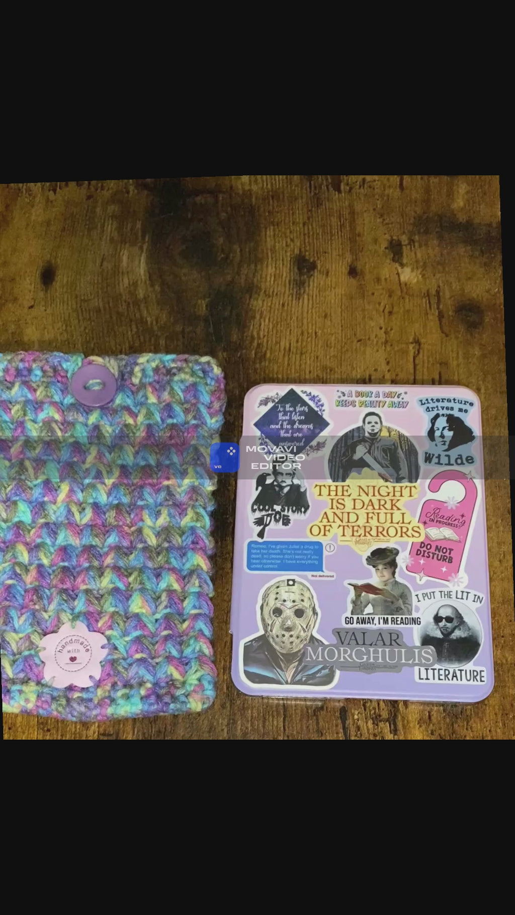 Fairy Garden Crochet Tablet E-Reader Book Sleeve