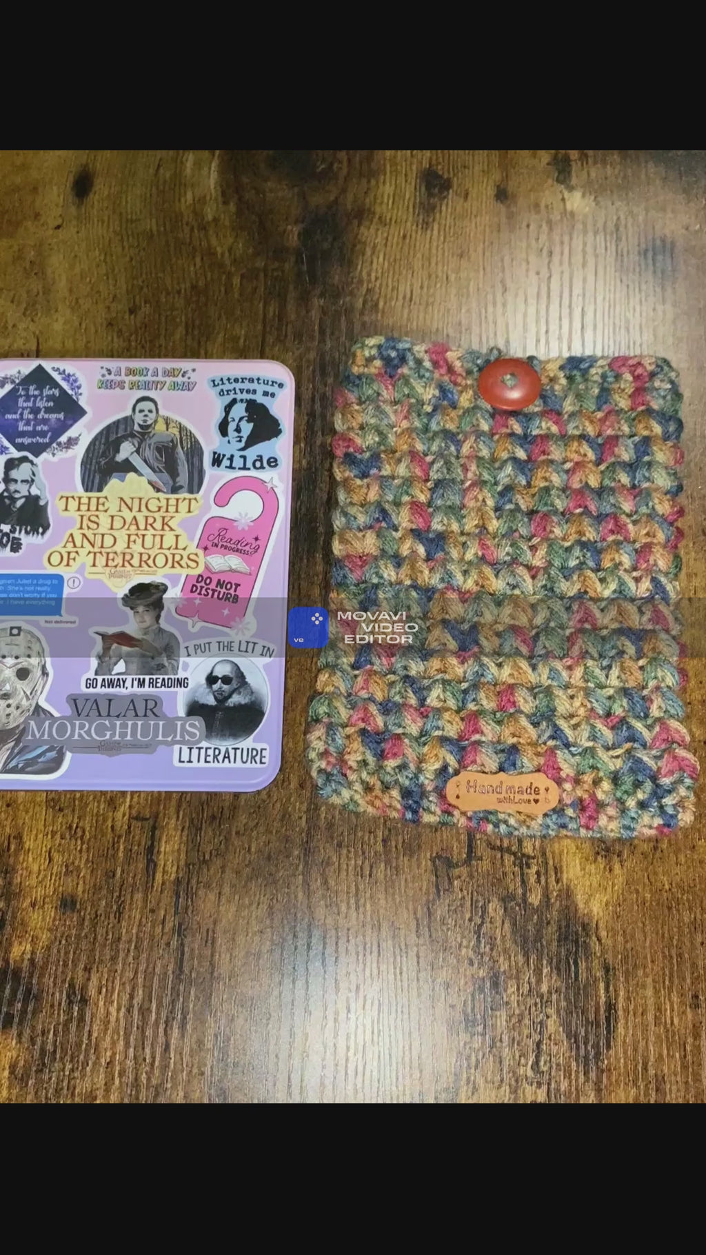 Autumn Tapestry Crochet Tablet E-Reader Book Sleeve