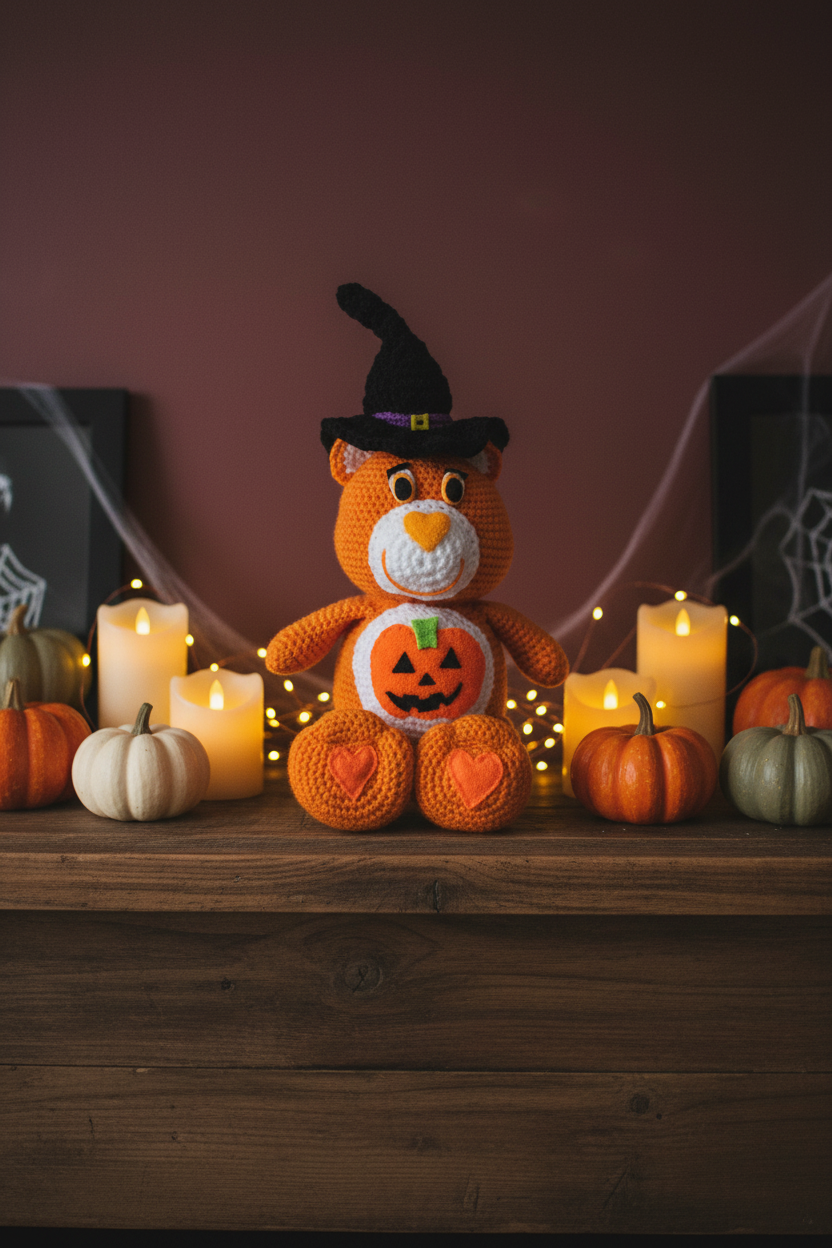 Crochet Halloween Witch Bear | Amigurumi Bear with Witch Hat