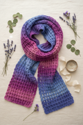 Purple Ombre Scarf - Flat Lay