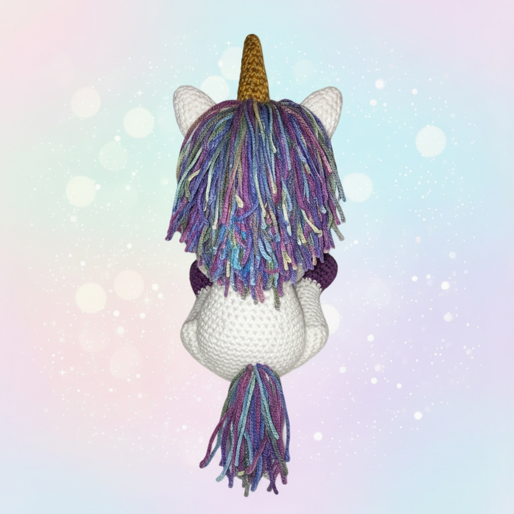 Moonbeam the Crocheted Unicorn