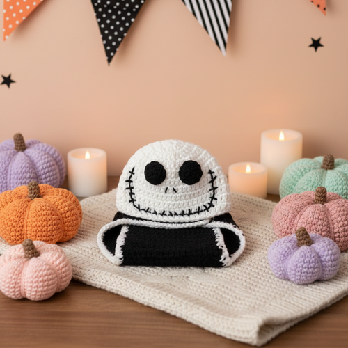 Baby Skeleton Crochet Costume Set