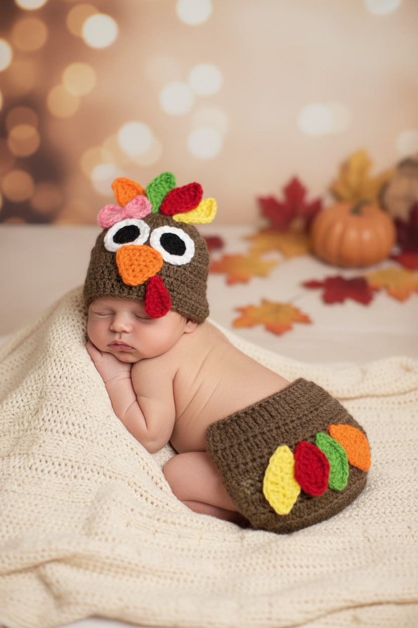 Turkey Set with Bow - Lifestyle